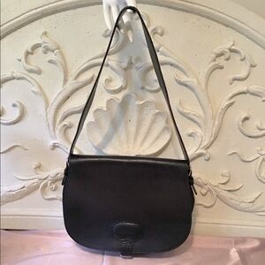 VINTAGE UNISEX Bruno Magli Italian Leather Unisex Messenger Bag